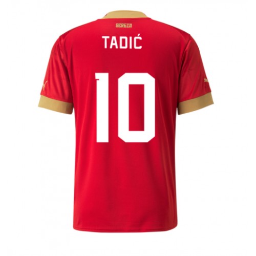 Pánský Fotbalový dres Srbsko Dusan Tadic #10 MS 2022 Domácí Krátký Rukáv